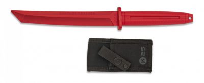 Couteau d'entraînement droit caoutchouc K25 - ROUGE - obrazek 3