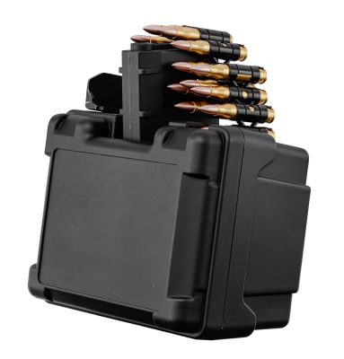 REP GE LMG 12.5'' AVEC CHARGEUR ELECTRONIQUE 2600CPS METAL NOIR - LMG Golden Eagle 12.5'' replica with electronic charger - obrazek 6