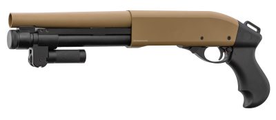 Réplique Fusil à Pompe M870 Golden Eagle à Gaz Tan - xx OC xx REP GE POMPE AVEC POIGNEE AVANT 30 COUPS - TAN