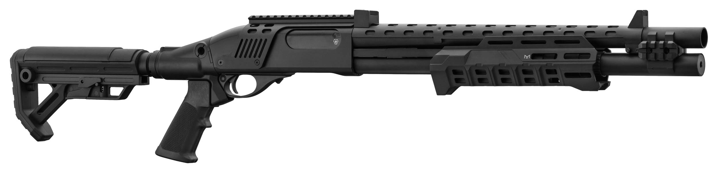 Fusil à pompe Gaz M870 Strike Industries noir airsoft OD-SA-LG3034 asgbox.pl Fusil à pompe Gaz M870 Strike Industries noir airsoft