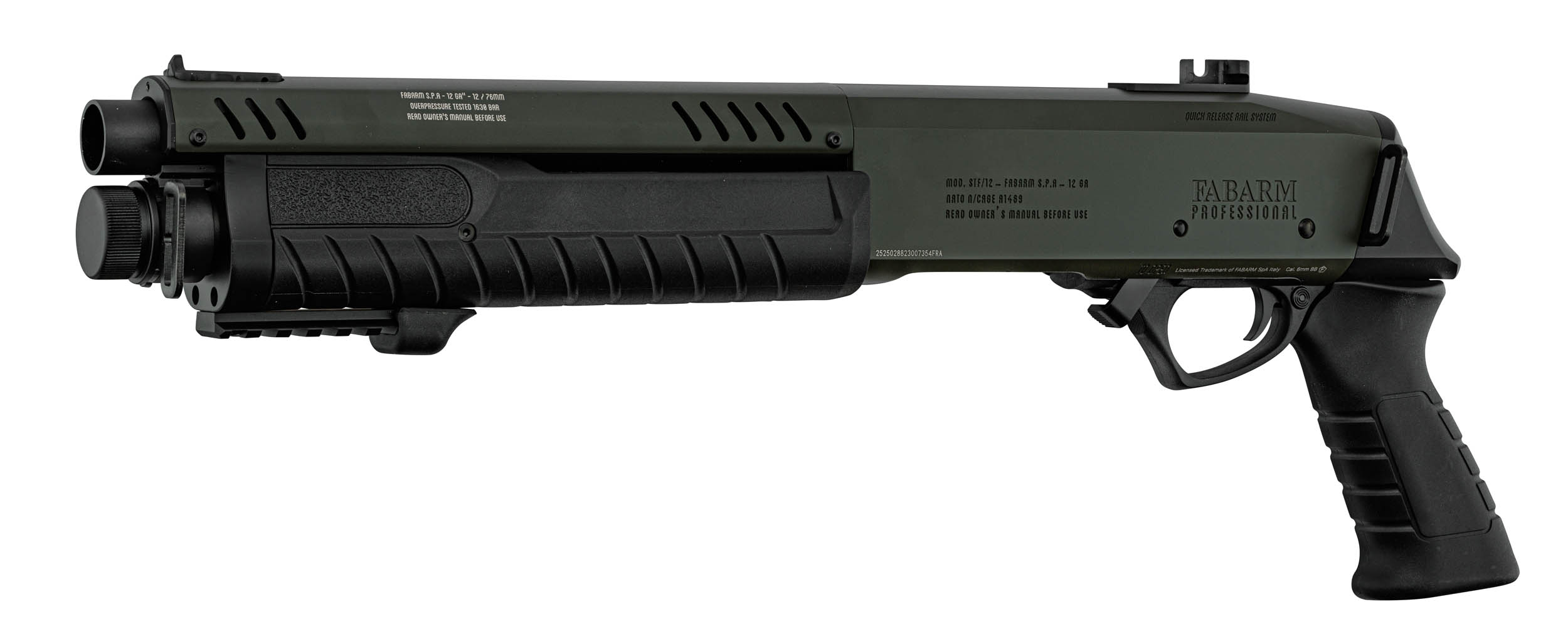 Réplique fusil à pompe FABARM STF12 Short Initial OD Gaz OD-SA-LG3057 asgbox.pl Réplique fusil à pompe FABARM STF12 Short Initial OD Gaz - obrazek 4