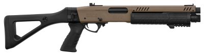 FABARM STF12 initial TAN Gas pump shotgun replica - REP FABARM STF12 COMPACT INITIAL 11'' FLAT EARTH - 1J - obrazek 4