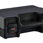 Black handgun case with code lock -