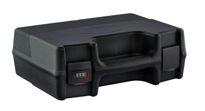 Black handgun case with code lock -