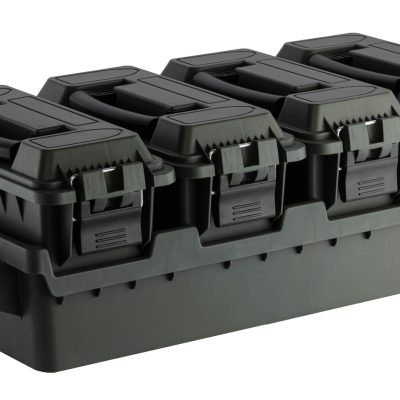 Set 4 caisses à munitions avec bac de transport