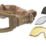 Masque série AERO Thermal tan avec 3 écrans - Tan