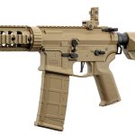 Réplique AEG LT-15 GEN2 Tan NSR - AEG LT-15 PDW STOCK POLYMER SILENCIEUX 1J BITON - NSR