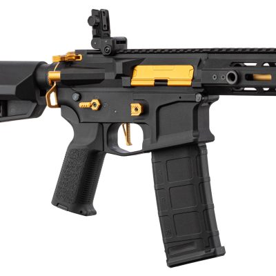 Réplique AEG LT-32 Hellion Noir/Gold NSR pack complet