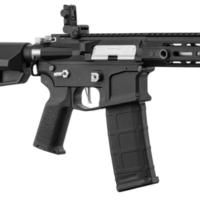 Réplique AEG LT-32 Hellion Noir/Silver NSR pack complet