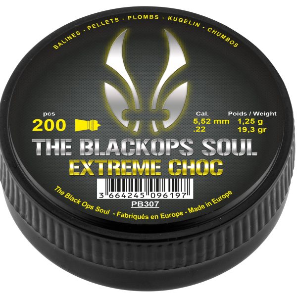 Plombs The Black Ops Soul EXTREM CHOC Cal. 5,5 mm