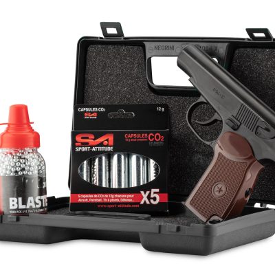 Pack Borner PM-X 4,5mm bbs 3,0J + mallette + billes 4,5 + CO2