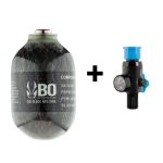 Pack bouteille BO Manufacture Kevlar 0,5L + régulateur Dye 4500 PSI - PACK BOUTEILLE BO KEVLAR 0.5L + REG DYE 4500 PSI - PRIX NET
