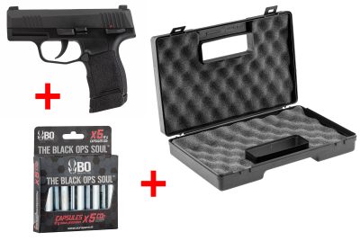 Pack SIG SAUER Pistolet airsoft CO2 P365 - Pack GBB P365 Sig sauer + mallette + CO2