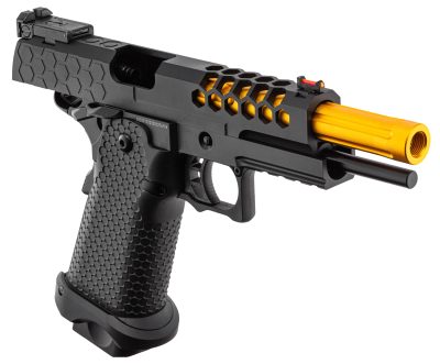 GBB hi-capa 5.1 black/Gold Golden Eagle replica - REP GBB GE HI CAPA NOIR / GOLD DESIGN SLIDE - 1J - obrazek 8