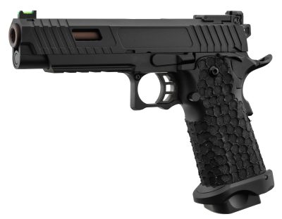 Pistolet GBB Golden Eagle Hi-Capa 5.1 Noir/Bronze airsoft - REP GBB GE HI CAPA NOIR / CULASSE GOLD GRIP ANTIGLISSE - 1J