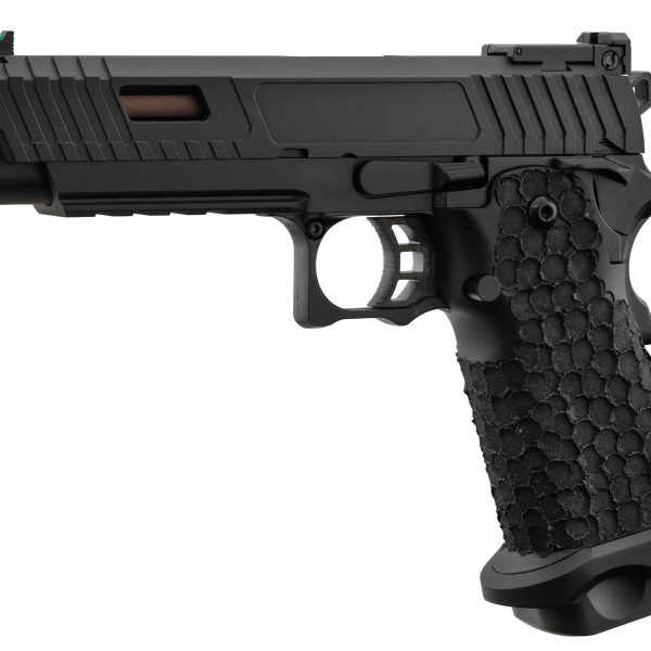 Pistolet GBB Golden Eagle Hi-Capa 5.1 Noir/Bronze airsoft - REP GBB GE HI CAPA NOIR / CULASSE GOLD GRIP ANTIGLISSE - 1J