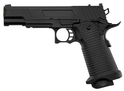 Pistolet GBB Golden Eagle Hi-Capa 5.1 Noir/Gold airsoft - REP GBB GE HI CAPA NOIR /OR - 1J - obrazek 3