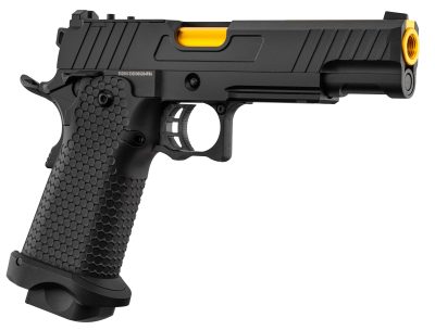 Pistolet GBB Golden Eagle Hi-Capa 5.1 Noir/Gold airsoft - REP GBB GE HI CAPA NOIR /OR - 1J - obrazek 2