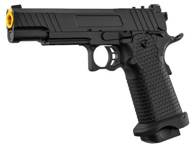 Pistolet GBB Golden Eagle Hi-Capa 5.1 Noir/Gold airsoft - REP GBB GE HI CAPA NOIR /OR - 1J