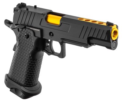 Pistolet GBB Golden Eagle Hi-Capa 5.1 Noir/Gold airsoft - REP GBB GE HI CAPA NOIR /OR - 1J - obrazek 5