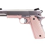 Réplique airsoft GBB 1911 MEU Railed  Raven full metal gaz Rose / Silver 1,0J - RAVEN MEU RAILED PINK