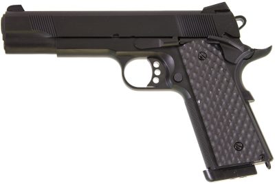 Airsoft replica GBB 1911 MEU Raven full metal gas black 1.0J - Replica GBB 1911 MEU Raven full metal black gas 1.0J