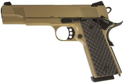 Airsoft replica GBB 1911 MEU Raven full metal gas tan 1.0 J - Replica GBB 1911 MEU Raven full metal gas tan 1.0J