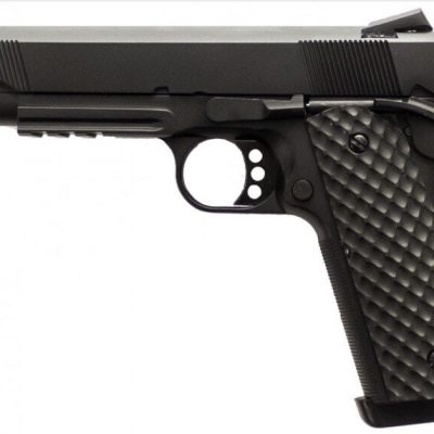 Réplique GBB 1911 MEU Rail Raven full metal gaz noir 1,0J