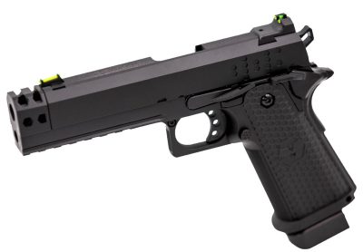 Réplique airsoft pistolet GBB  Raven Hi-Capa Hex-Comp Noir - Raven Hi-Capa Hex-Com Noir