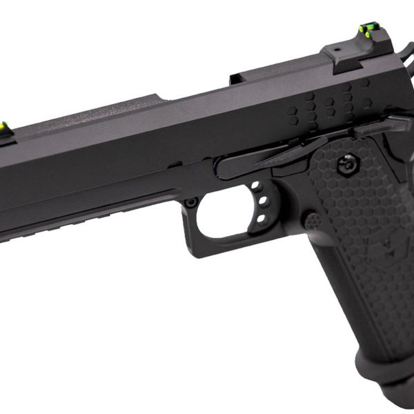 Réplique airsoft pistolet GBB  Raven Hi-Capa Hex-Comp Noir - Raven Hi-Capa Hex-Com Noir