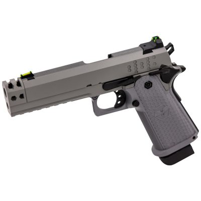 Alternative view of Réplique airsoft pistolet GBB Raven Hi-Capa Hex-Comp Gris
