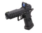 Réplique airsoft GBB HX2602 full Black gaz avec red-dot factice - HX2602