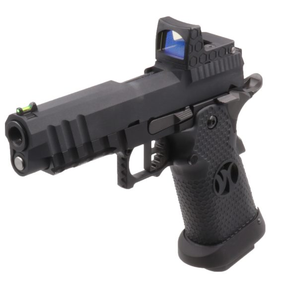 Réplique airsoft GBB HX2602 full Black gaz avec red-dot factice - HX2602