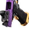 Pistolet Airsoft GBB Stryk Hi-Capa 5.1 Violet et Or Lancer Tactical avec RMR OD-SA-PG9003 asgbox.pl