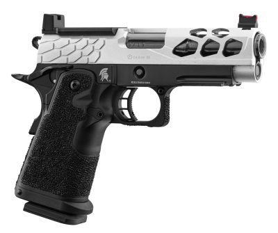 GBB Stryk Hi-Capa 4.3 Silver Lancer Tactical Airsoft Pistol - - obrazek 2