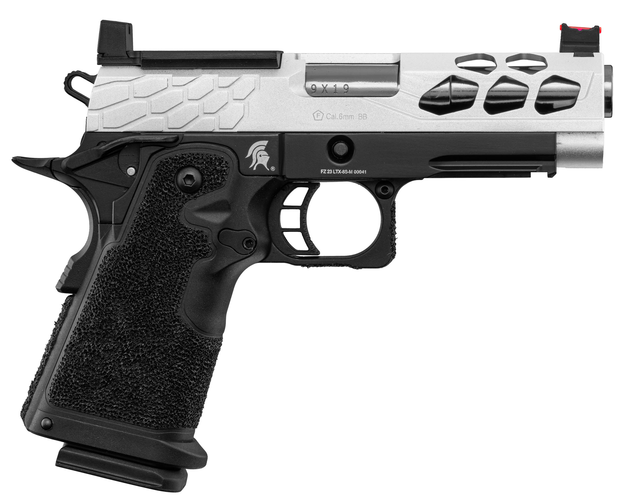 Pistolet Airsoft GBB Stryk Hi-Capa 4.3 Silver Lancer Tactical OD-SA-PG9008S asgbox.pl Pistolet Airsoft GBB Stryk Hi-Capa 4.3 Silver Lancer Tactical - obrazek 3