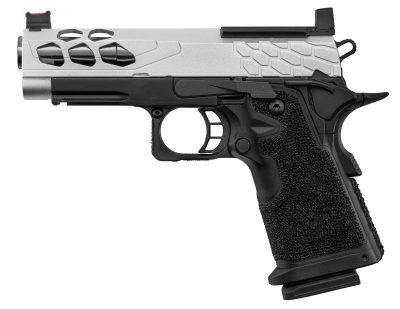 GBB Stryk Hi-Capa 4.3 Silver Lancer Tactical Airsoft Pistol - - obrazek 5