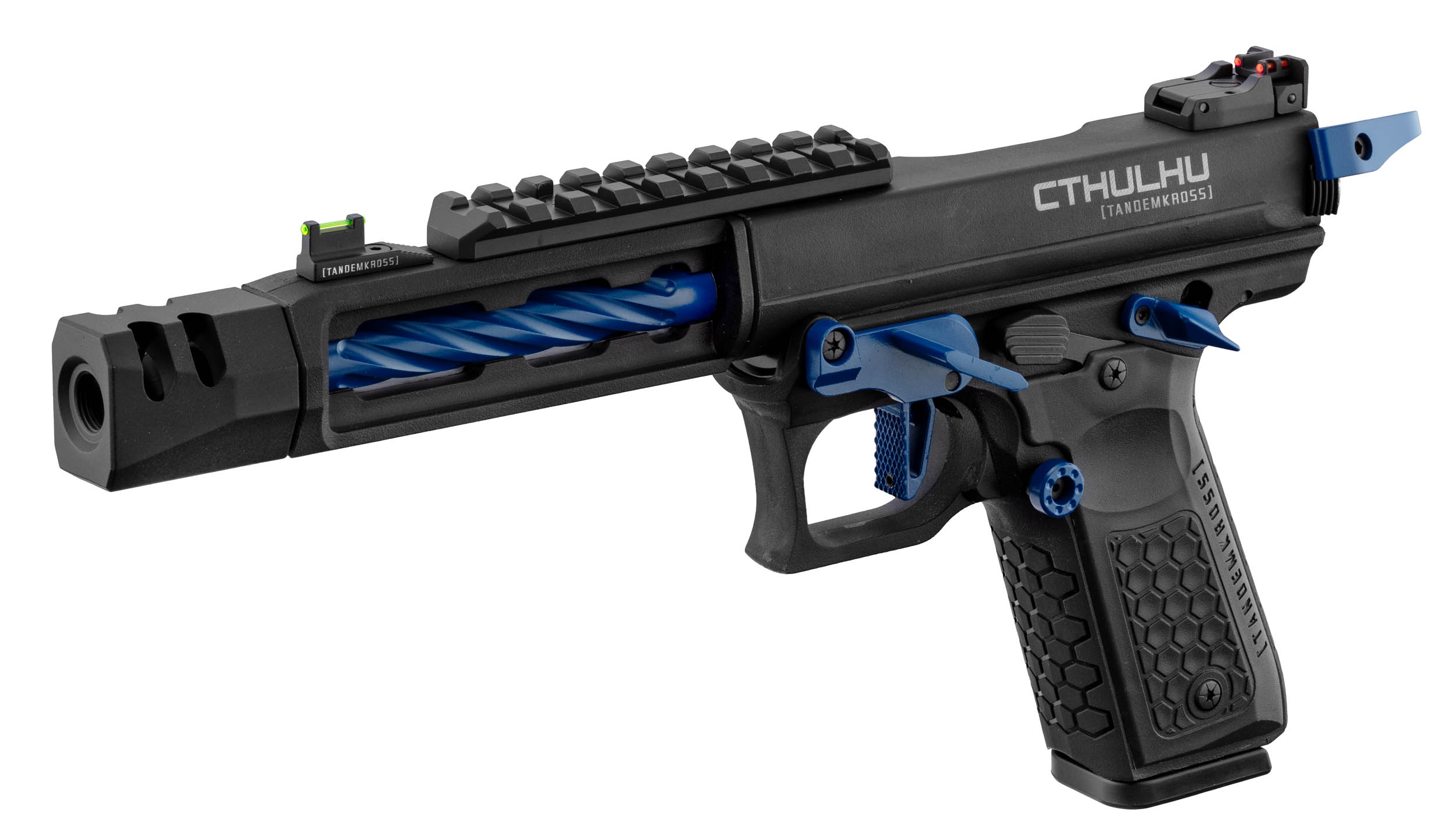 Pistolet GBB Lancer Tactical CTHULHU airsoft noir/bleu OD-SA-PG9010B asgbox.pl Pistolet GBB Lancer Tactical CTHULHU airsoft noir/bleu - obrazek 2