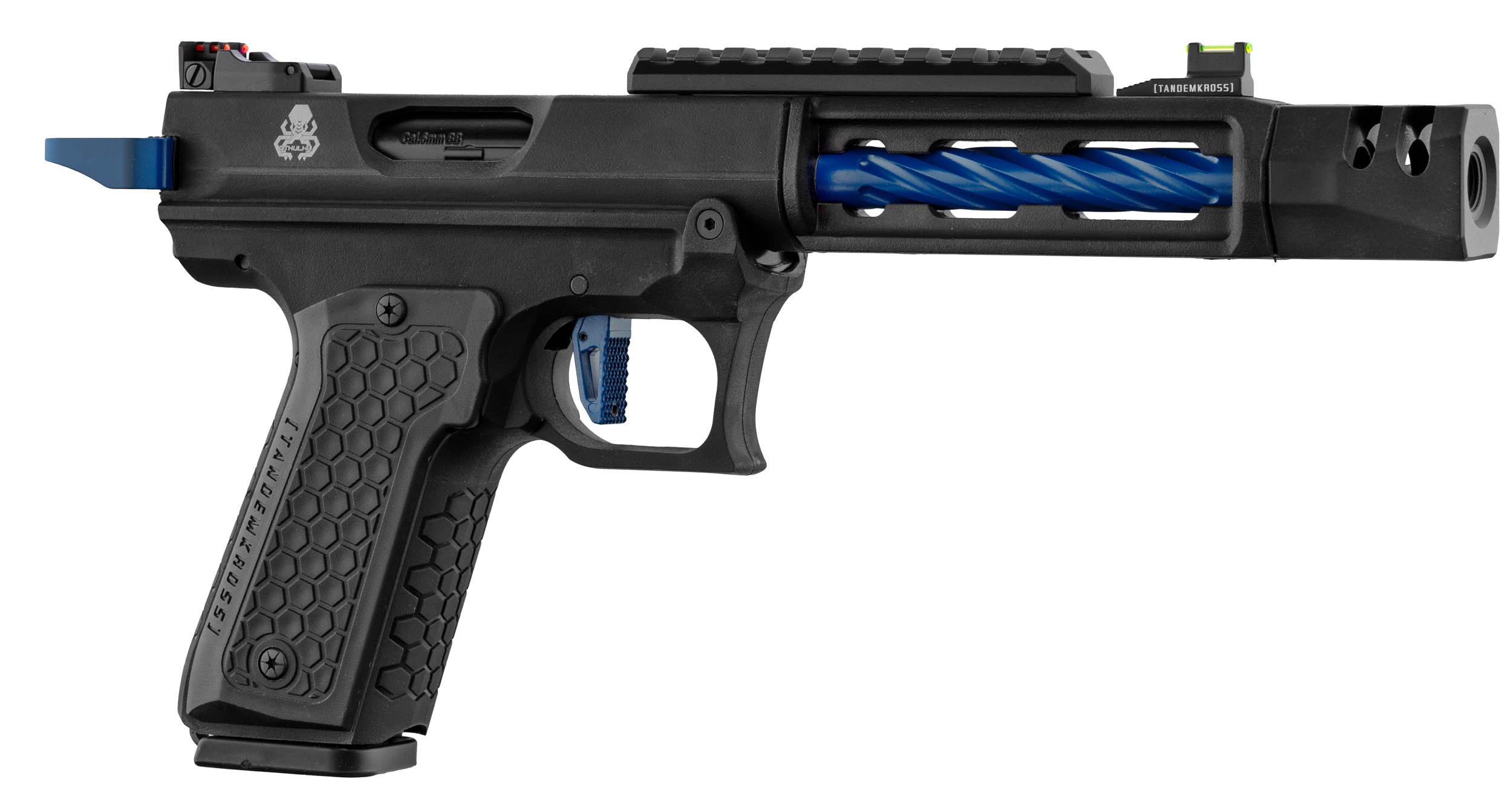 Pistolet GBB Lancer Tactical CTHULHU airsoft noir/bleu OD-SA-PG9010B asgbox.pl Pistolet GBB Lancer Tactical CTHULHU airsoft noir/bleu - obrazek 3