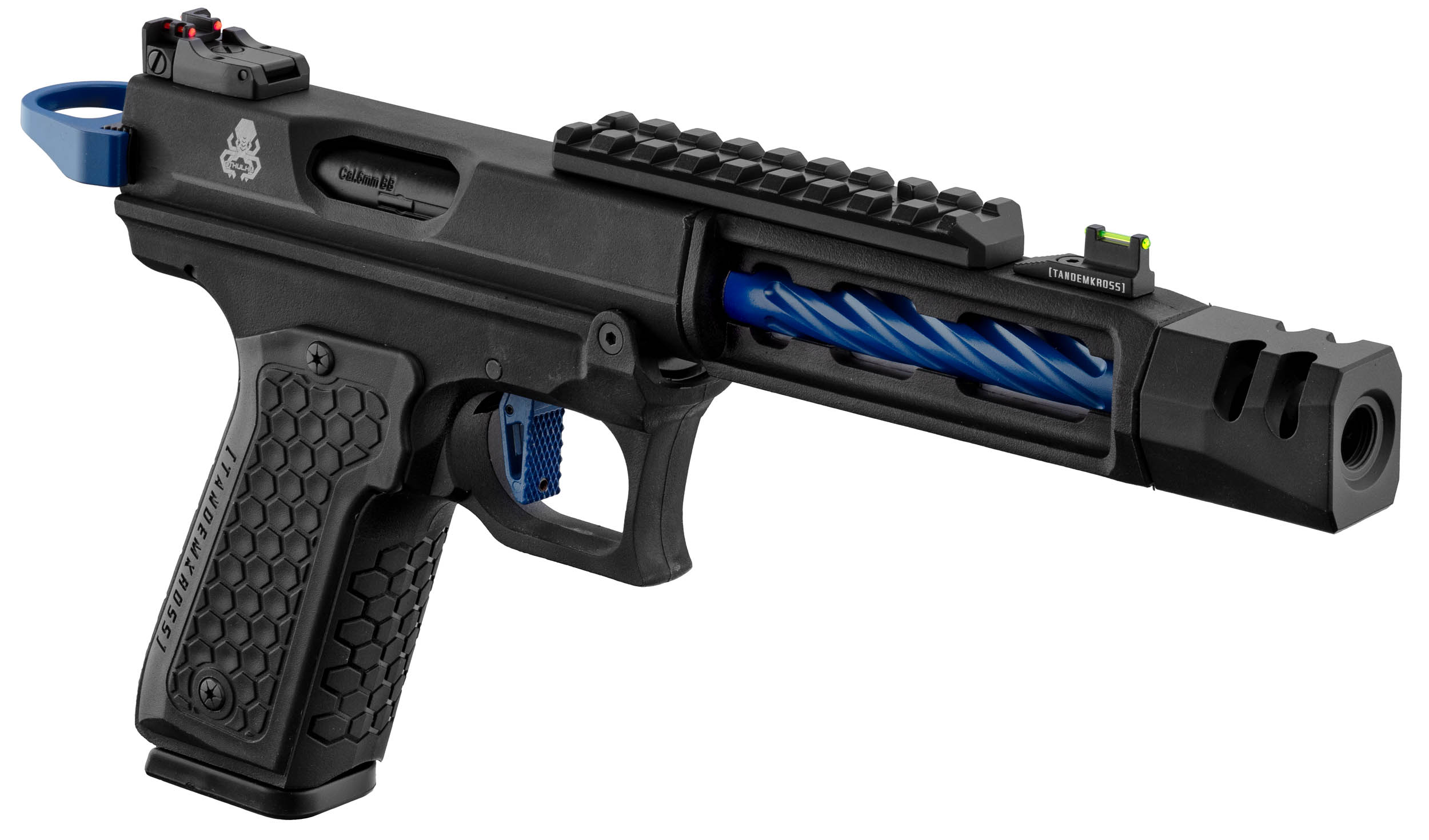 Pistolet GBB Lancer Tactical CTHULHU airsoft noir/bleu OD-SA-PG9010B asgbox.pl Pistolet GBB Lancer Tactical CTHULHU airsoft noir/bleu - obrazek 4