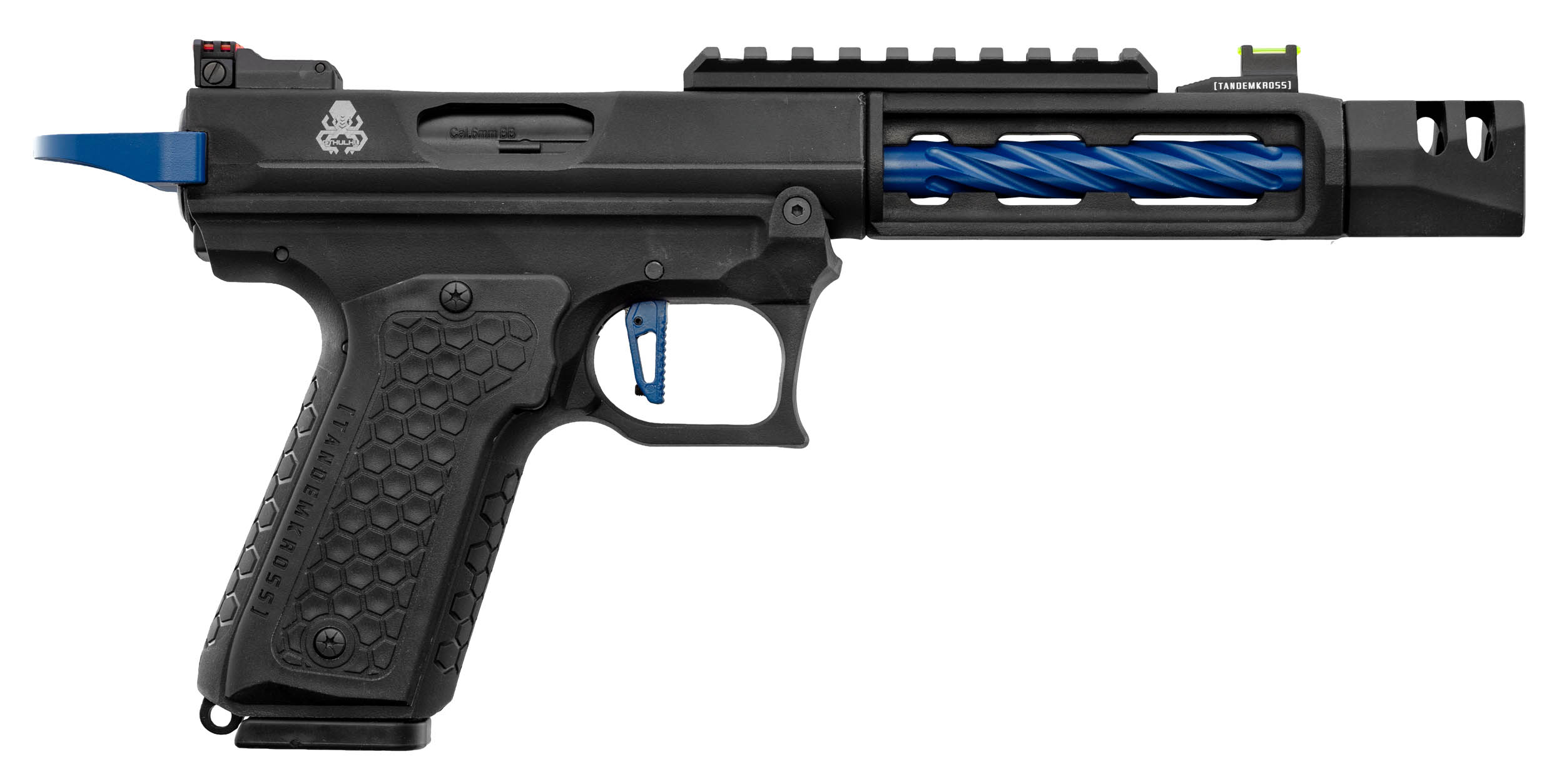 Pistolet GBB Lancer Tactical CTHULHU airsoft noir/bleu OD-SA-PG9010B asgbox.pl Pistolet GBB Lancer Tactical CTHULHU airsoft noir/bleu - obrazek 5