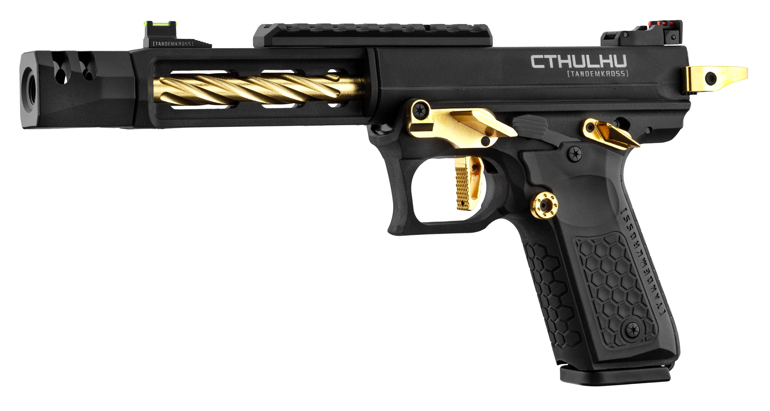 Pistolet GBB Lancer Tactical CTHULHU airsoft noir/or OD-SA-PG9010G asgbox.pl Pistolet GBB Lancer Tactical CTHULHU airsoft noir/or