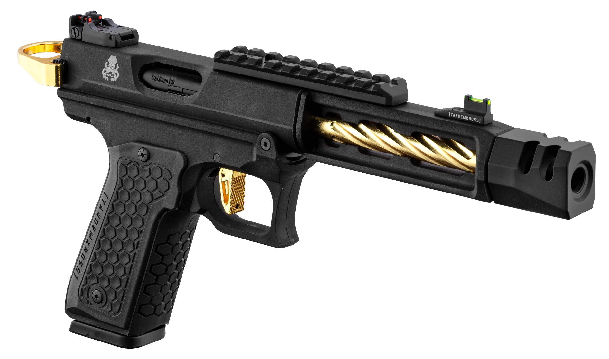 Pistolet GBB Lancer Tactical CTHULHU airsoft noir/or OD-SA-PG9010G asgbox.pl Pistolet GBB Lancer Tactical CTHULHU airsoft noir/or - obrazek 4