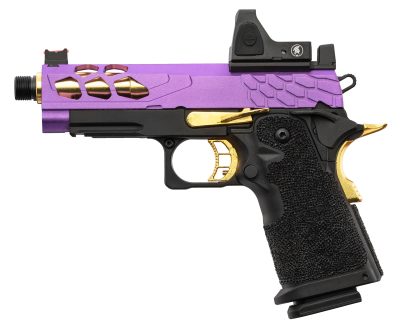 Lancer Tactical Stryk Hi-Capa 4.3 Violet/Or + RMR - Pistolet Airsoft GBB Stryk Hi-Capa 4.3 + RMR violet/or Lancer Tactical - obrazek 4