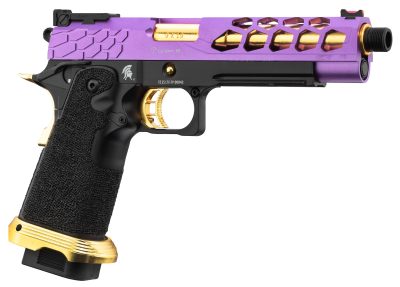 Lancer Tactical Stryk Hi-Capa 5.1 Violet/Or - Pistolet Airsoft GBB Stryk Hi-Capa 5.1 Violet et Or Lancer Tactical - obrazek 2