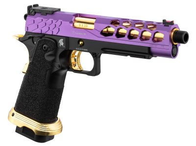 Lancer Tactical Stryk Hi-Capa 5.1 Violet/Or - Pistolet Airsoft GBB Stryk Hi-Capa 5.1 Violet et Or Lancer Tactical - obrazek 4