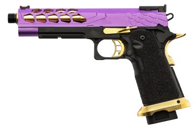 Lancer Tactical Stryk Hi-Capa 5.1 Violet/Or - Pistolet Airsoft GBB Stryk Hi-Capa 5.1 Violet et Or Lancer Tactical - obrazek 6