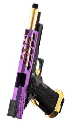 Lancer Tactical Stryk Hi-Capa 5.1 Violet/Or - Pistolet Airsoft GBB Stryk Hi-Capa 5.1 Violet et Or Lancer Tactical - obrazek 5