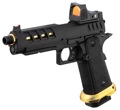 Lancer Tactical HERACLES Hi-Capa 5.1 Noir/Gold RMR - Pistolet Airsoft GBB HERACLES Hi-Capa 5.1 Noir/Gold avec RMR Lancer Tactical - obrazek 3