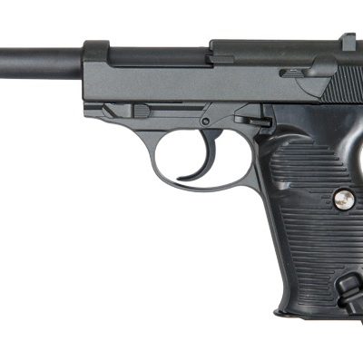 GALAXY pistolet airsoft G21 P38 noir Full métal -